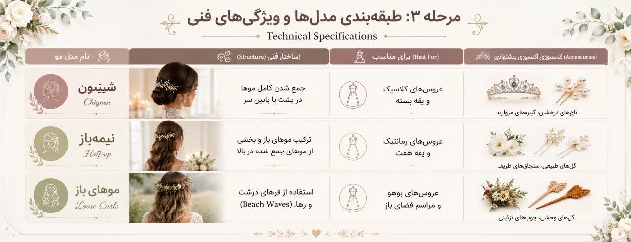 طبقهبندی مدلها و ویژگیهای فنی (Technical Specifications) طبقهبندی مدلها و ویژگیهای فنی (Technical Specifications)
